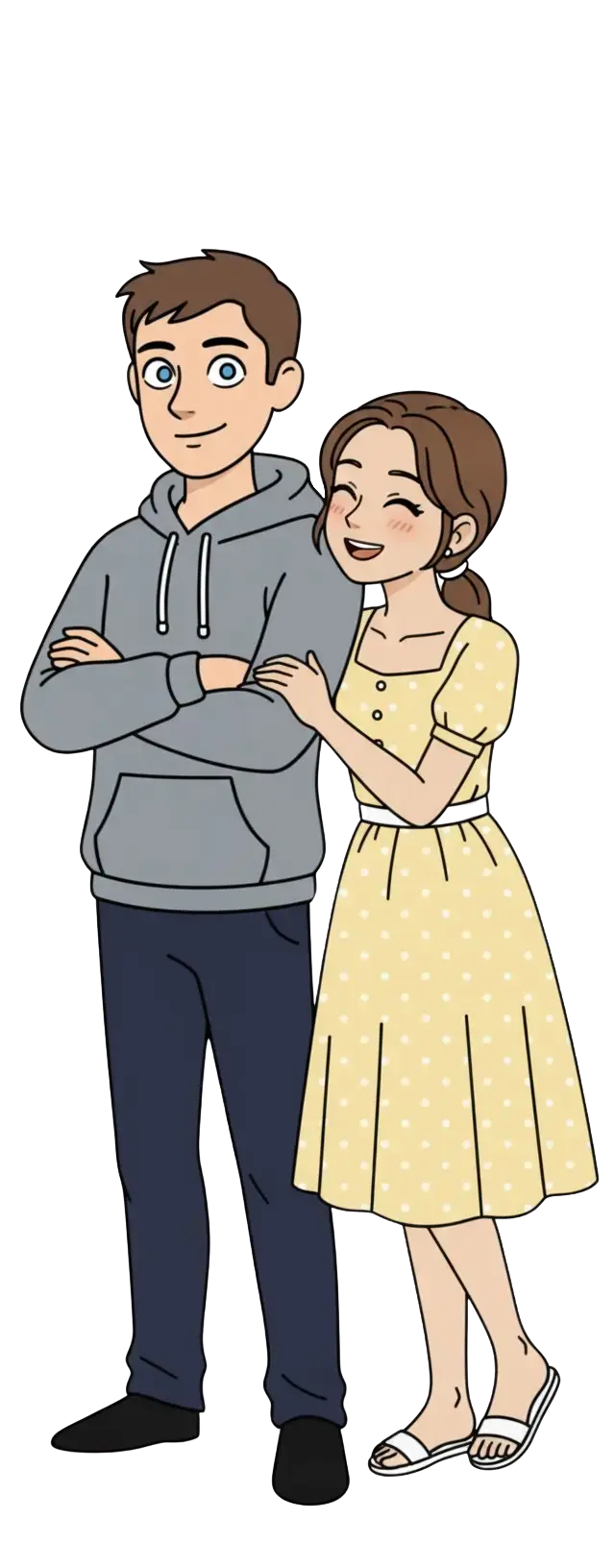 Guy and Traditional Girlfriend